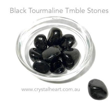 Load image into Gallery viewer, Black Tourmaline Tumble | Empowerment &amp; Protection|  Tumble Stone | Pocket Healing | Crystal Heart |