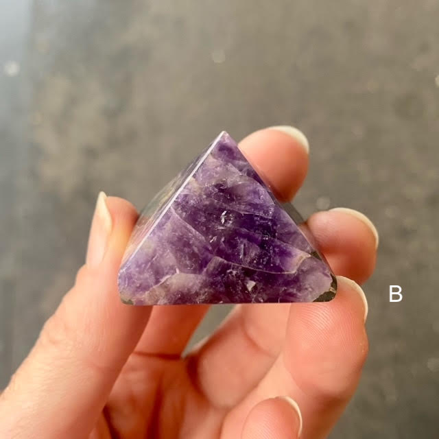 Amethyst Crystal Pyramid | Manifest Higher Consciousness | Meditate | Purify Energies | Transcend Opposites | Genuine Gems from Crystal Heart Melbourne since 1986