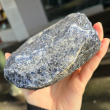 Load image into Gallery viewer, Sodalite Crystal Candle Holder | Tea light | Genuine Mineral | Sagittarius Stone | Genuine Gems from Crystal Heart Melbourne Australia since 1986 