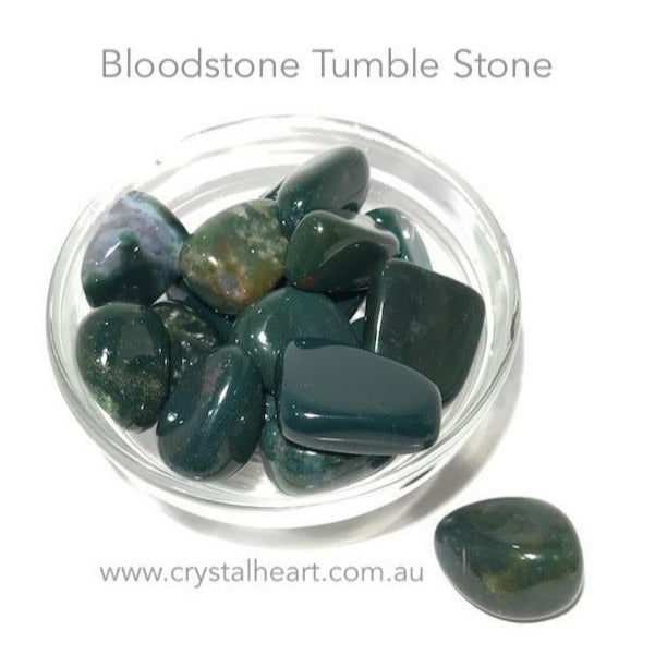 Bloodstone Tumble Stone | Stone of detoxing | Tumble Stone | Pocket Healing | Crystal Heart |