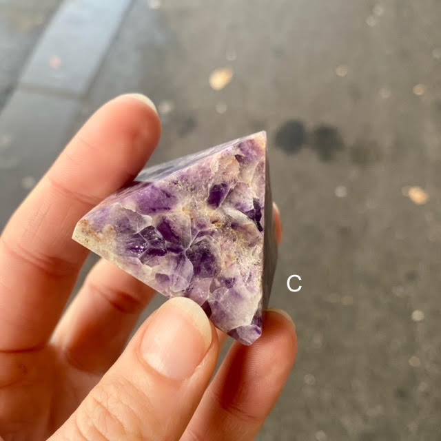 Amethyst Crystal Pyramid | Manifest Higher Consciousness | Meditate | Purify Energies | Transcend Opposites | Genuine Gems from Crystal Heart Melbourne since 1986