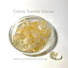 Load image into Gallery viewer, Citrine Tumbled Gemstone | Stone of Abundance | Doesn&#39;t hold Negative Energy | Tumble Stone | Pocket Healing | Genuine Gems from Crystal Heart since 1986