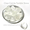 Clear Calcite Tumbled Stones | Stone of energetic cleansing & clarity| Tumble Stone | Pocket Healing | Genuine Gems from Crystal Heart since 1986