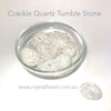 Crackle Quartz Tumble | Counteracts negative energy |  Tumble Stone | Pocket Healing | Crystal Heart |