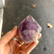Load image into Gallery viewer, Amethyst Generators ~ Natural Crystal, Polished Top.