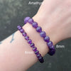 Stretch Bracelet with Amethyst Beads | 6mm and 8mm | very clear | Purify and balance energy | Meditation | Genuine gems from Crystal Heart Melbourne Australia since 1986