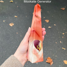 Load image into Gallery viewer, Australian Mookaite Generator Tower | Warm and Grounding | Carved and Polished | Genuine Gems from Crystal Heart Melbourne Australia since 1986