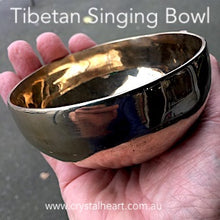 Load image into Gallery viewer, Tibetan Singing Bowl | High Vibration Cleansing and Healing | Complete with sounding stick | 3 sizes and colours available | Red Purple Green Yellow Brass | Crystal Heart Melbourne Australia | Spiritual Superstore since 1986