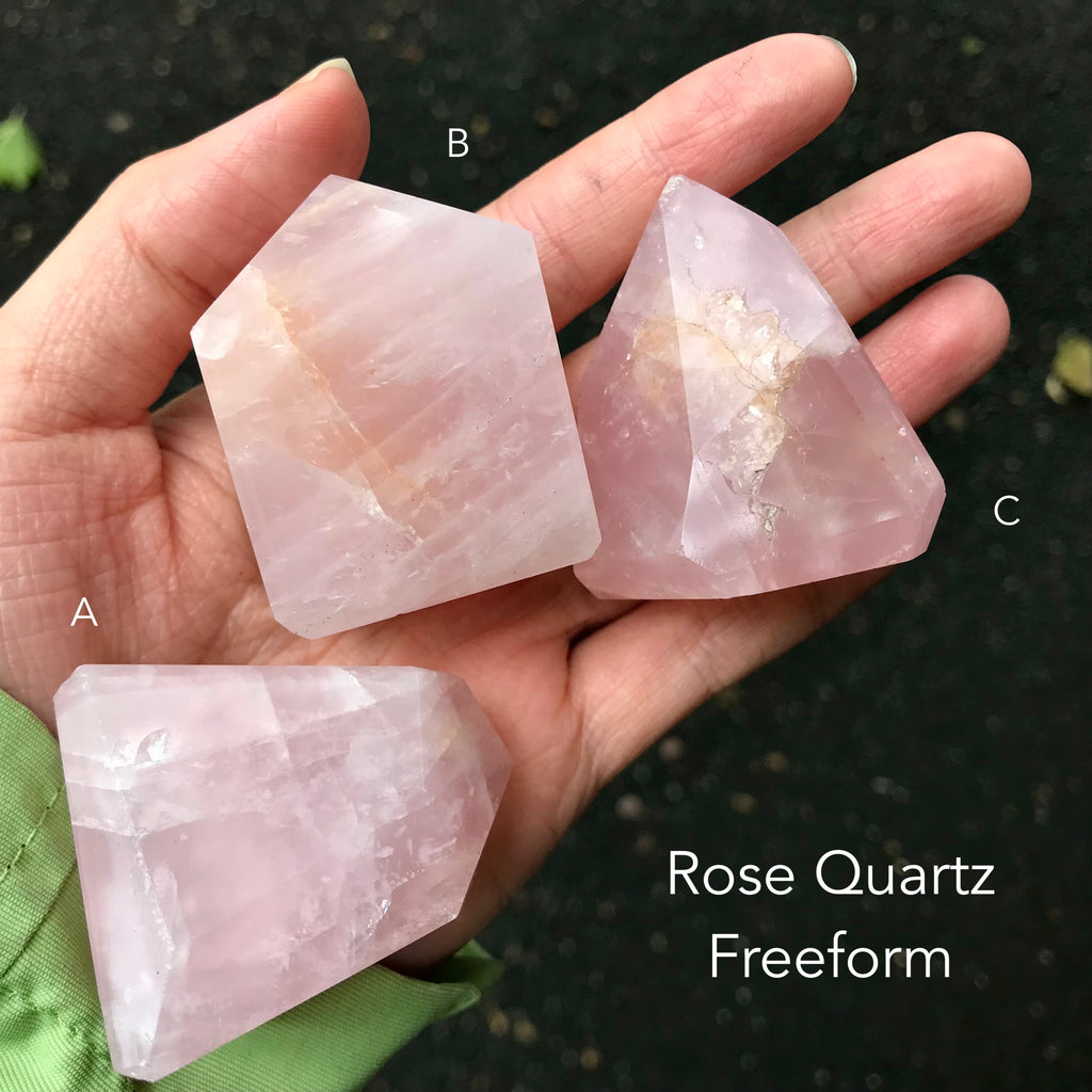 Polished Freeform Rose Quartz