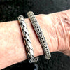  Woven Bracelet | 925 Sterling Silver | 23 cms long | Strong Push Pull Clasp | Safety | Crystal Heart Melbourne Australia since 1986