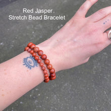 Load image into Gallery viewer, Red Jasper Stretch Bead Bracelet