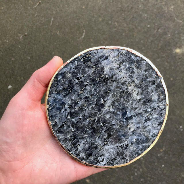 Larvikite Crystal Coasters