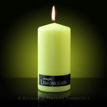 Load image into Gallery viewer, Pillar Candle Lemongrass
