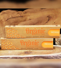 Load image into Gallery viewer, Organic Masala Incense Sticks - Patchouli | Handmade | Non toxic | No child labour | Recycled &amp; environmentally friendly | Beautifully Smelling Incense | Satya Sai Baba | Crystal Heart Since 1986 | 