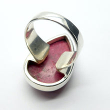 Load image into Gallery viewer, Thulite (Rosaline) Ring | Teardop Cabochon | 925 Sterling Silver | US Size 8, AUS Size P1/2 | | Perfect deep pinkish red Zoisite variety from Norway | Healing Nurturing Relationship Emotional Trauma | Public speaking | Genuine Gems from Crystal Heart Melbourne Australia since 1986