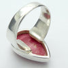 Thulite Ring, Teardrop Cabochon, 925 Silver, g2