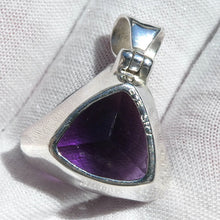 Load image into Gallery viewer, Amethyst Pendant |  Faceted Triangular Trilliant Gemstone | Perfect Deep Purple  | 925 Sterling Silver | Quality Silver Work | Genuine Gems from Crystal Heart Melbourne Australia since 1986