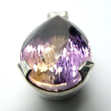 Load image into Gallery viewer, Ametrine Pendant | Faceted Teardrop | Amethyst &amp; Citrine Zoning | 925 Sterling Silver | Simple well made Besel Setting with classy hinged bail | Libra Stone | Genuine Stones from Crystal Heart Melbourne Australia since 1986