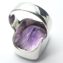 Load image into Gallery viewer, Amethyst Ring | Huge Faceted Emerald Cut | Some Zoning | 925 Sterling Silver | US Size 9 | AUS or EU Size R1/2 | Meditation | Balance | Purifying | Aquarius Pisces | Genuine Gems from Crystal Heart Melbourne Australia since 1986
