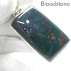 Bloodstone or Heliotrope Pendant | Cabochon | Blood Red Spots in Green Jasper | Easter Stone | 925 Sterling Silver | Kundalini Healing and transformation | Genuine Gems from Crystal Heart Melbourne Australia since 1986