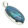 Shattuckite  Pendant | Oval Cabochon |  925 Sterling Silver | Bezel set with open back | Cut through Karmic debt | Genuine Gems from Crystal Heart Melbourne Australia since 1986
