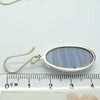 Blue Lace Agate Earring |  Oval Cabochon | 925 Sterling Silver | Bezel Set | Open Backs | Delicate Sky blue | Throat Chakra | Unblock communication & all forms of expression  | Genuine Gems from Crystal Heart Melbourne Australia since 1986