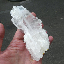 Load image into Gallery viewer, Large Faden Clear Quartz Cluster | well formed Crystals | Balanced form |  Clarity of mind | Inspiration | Crown Chakra  | Genuine Gems from Crystal Heart Melbourne Australia since 1986