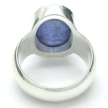 Load image into Gallery viewer, Tanzanite Gemstone Ring | Large Oval Cabochon | Nice blue violet colour and Transparency | 925 Sterling Silver | US Ring Size 9.25 | AUS Size S | Achieve your spiritual potential  | Genuine Gems from Crystal Heart Melbourne since 1986