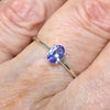 Tanzanite Ring | Dainty Faceted Oval | Solitaire | 925 sterling Silver | US Size 8 or 9 | Smooth the Path | Achieve your highest potential | Transform stress into Joy with Beauty  | Mt Kilimanjaro | Genuine Gems from Crystal Heart Melbourne Australia since 1986 | Mt Kilimanjaro 