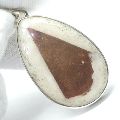 Copper in Agate Dolomite Pendant, | 925 Sterling Silver | Nurturing Sun energy | Genuine Gems from Crystal Heart Melbourne Australia  since 1986