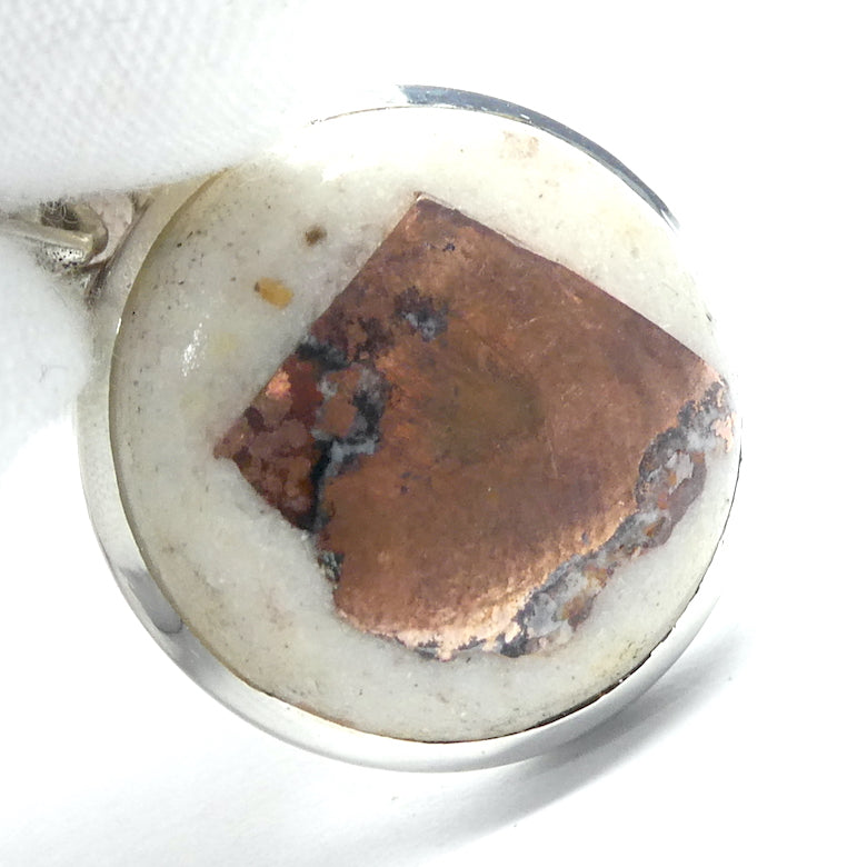 Copper in Agate Dolomite Pendant, | 925 Sterling Silver | Nurturing Sun energy | Genuine Gems from Crystal Heart Melbourne Australia  since 1986