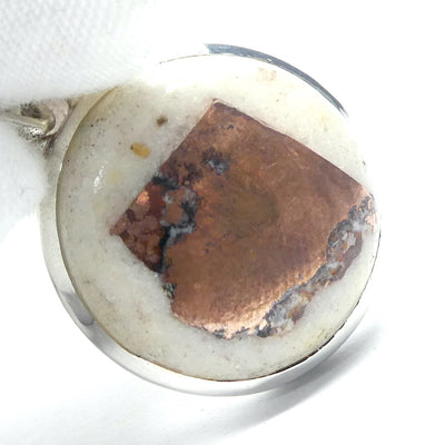 Copper in Agate Dolomite Pendant, | 925 Sterling Silver | Nurturing Sun energy | Genuine Gems from Crystal Heart Melbourne Australia  since 1986