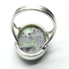 Kammerite Ring | Kammererite Cabochon Ova; | Purple in White | 925 Sterling Silver | Besel Set | Open Back | US Size 7 | AUS Size N1/2  | Clear negative thoughts and energies | Awaken the soul and detox the Heart | Optimism over despair | Genuine Gems from Crystal Heart Melbourne Australia  since 1986