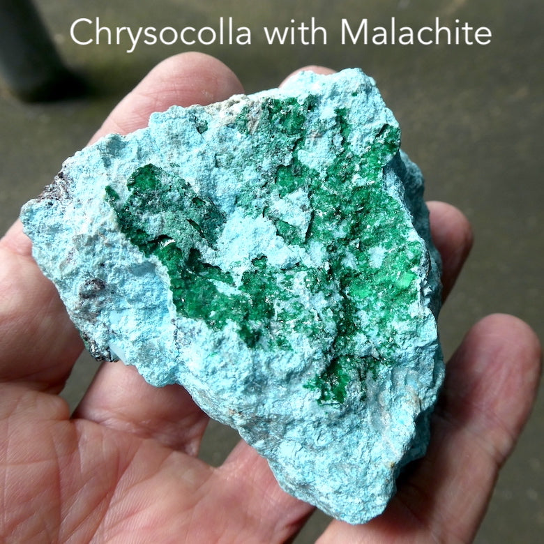 Chrysocolla  Drusy Specimen | Sparkling with crystalline Malachite | Genuine Gems from Crystal Heart Melbourne Australia since 1986