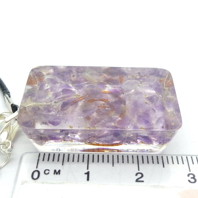 Orgone Crystal Pendant | Orgonite embedded with Amethyst Crystals | Genuine Gems from Crystal Heart Melbourne since 1986