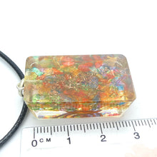 Load image into Gallery viewer, Orgone Crystal Pendant | Orgonite embedded with Rainbow Chakra Crystal Chips | Genuine Gems from Crystal Heart Melbourne since 1986
