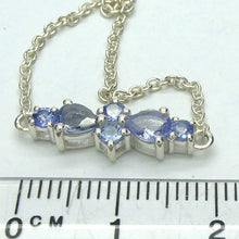 Load image into Gallery viewer, Tanzanite Bracelet | 6 Dainty faceted gemstones  | Adjustable Lariat design | 925 sterling Silver | Smooth the Path | Achieve your highest potential | Transform stress into Joy with Beauty  | Mt Kilimanjaro | Genuine Gems from Crystal Heart Melbourne Australia since 1986 | Mt Kilimanjaro 
