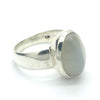 Moonstone Ring | Oval Cabochon | Polished to emphasise the cats eye chatoyancy | GUS Size 7  | Aus Size N1/2 | 925 Sterling Silver |  Cancer Libra Scorpio Stone | Genuine Gems from Crystal Heart Melbourne Australia 1986
