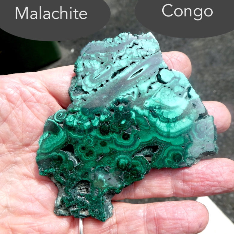 Malachite Slices with unque patterns