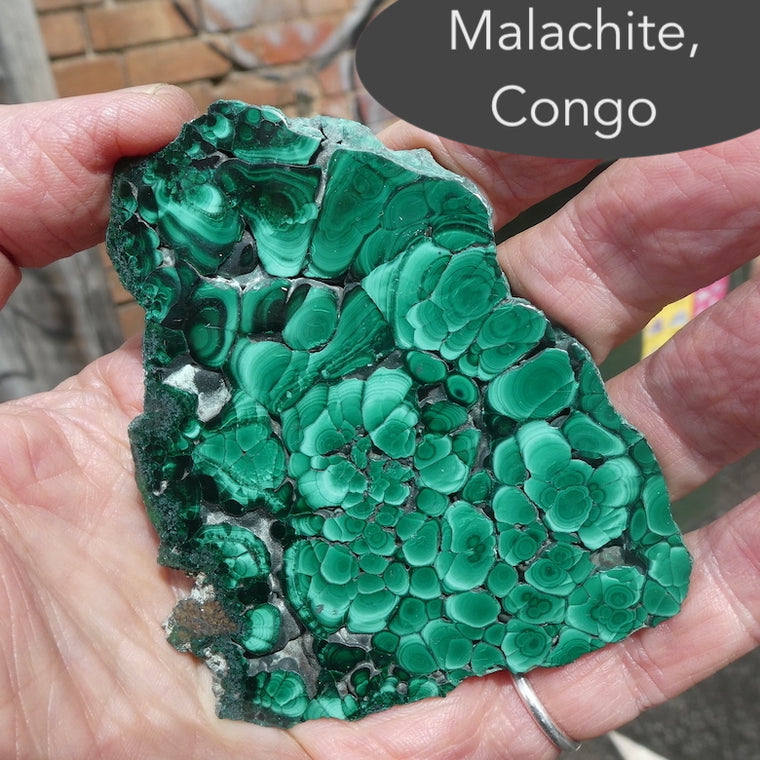 Malachite Slices with unque patterns