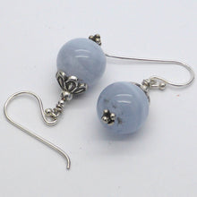 Load image into Gallery viewer, Blue Lace Earrings, 925 Silver, nx