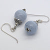 Blue Lace Earrings, 925 Silver, nx