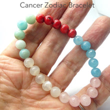 Load image into Gallery viewer, Cancer Zodiac Stretch Bead Bracelet