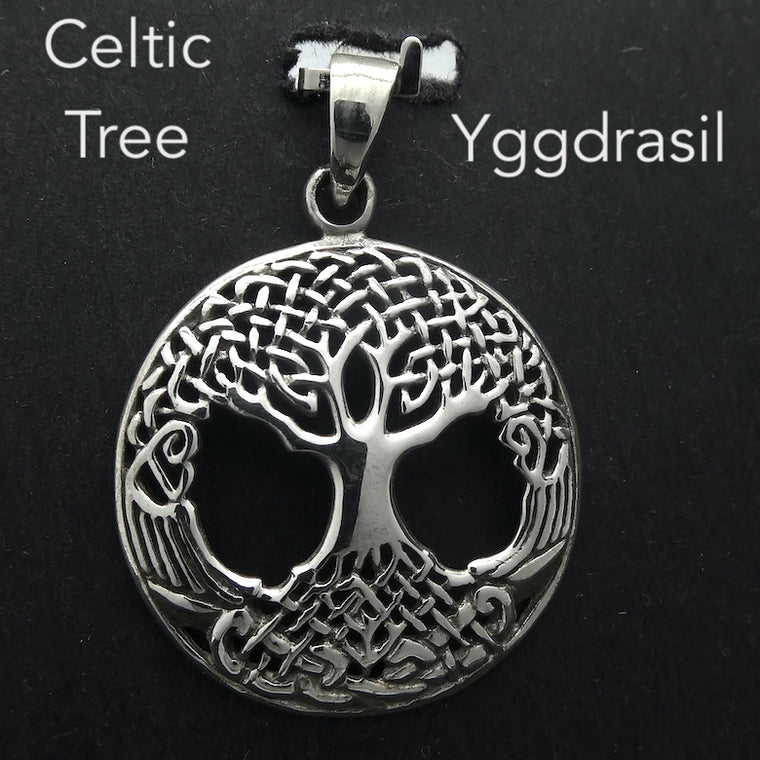 Tree Pendant, Celtic Yggdrasil, 925 Silver
