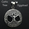 Pendant Celtic World Tree | Yggdrasil | 925 Sterling Silver | Magical Ancient Representation shows the 3 worlds (lower middle upper) with Celtic weaving detail | Crystal Heart Melbourne Australia since 1986