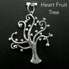 Pendant Tree | Spiralling Branches with Heart Fruits  | 925 Sterling Silver |  Crystal Heart Melbourne Australia since 1986