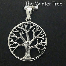Load image into Gallery viewer, Tree Pendant | 925 Sterling Silver | Winter Tree in Silver Circle | Reveals the grace and inner strength that&#39;s hidden by Summer&#39;s foliage | Lovely detail even showing the bark on the Tree | Crystal Heart Melbourne Australia since 1986