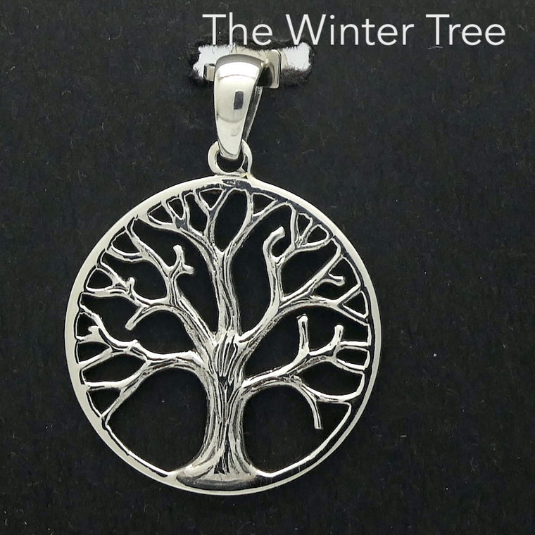 Tree Pendant, Winter, 925 Silver
