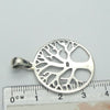 Tree Pendant | 925 Sterling Silver | Winter Tree in Silver Circle | Reveals the grace and inner strength that's hidden by Summer's foliage | Lovely detail even showing the bark on the Tree | Crystal Heart Melbourne Australia since 1986