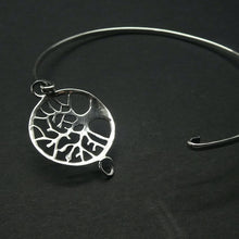 Load image into Gallery viewer, Bangle Bracelet with Tree of Life, 925 Sterling Silver
